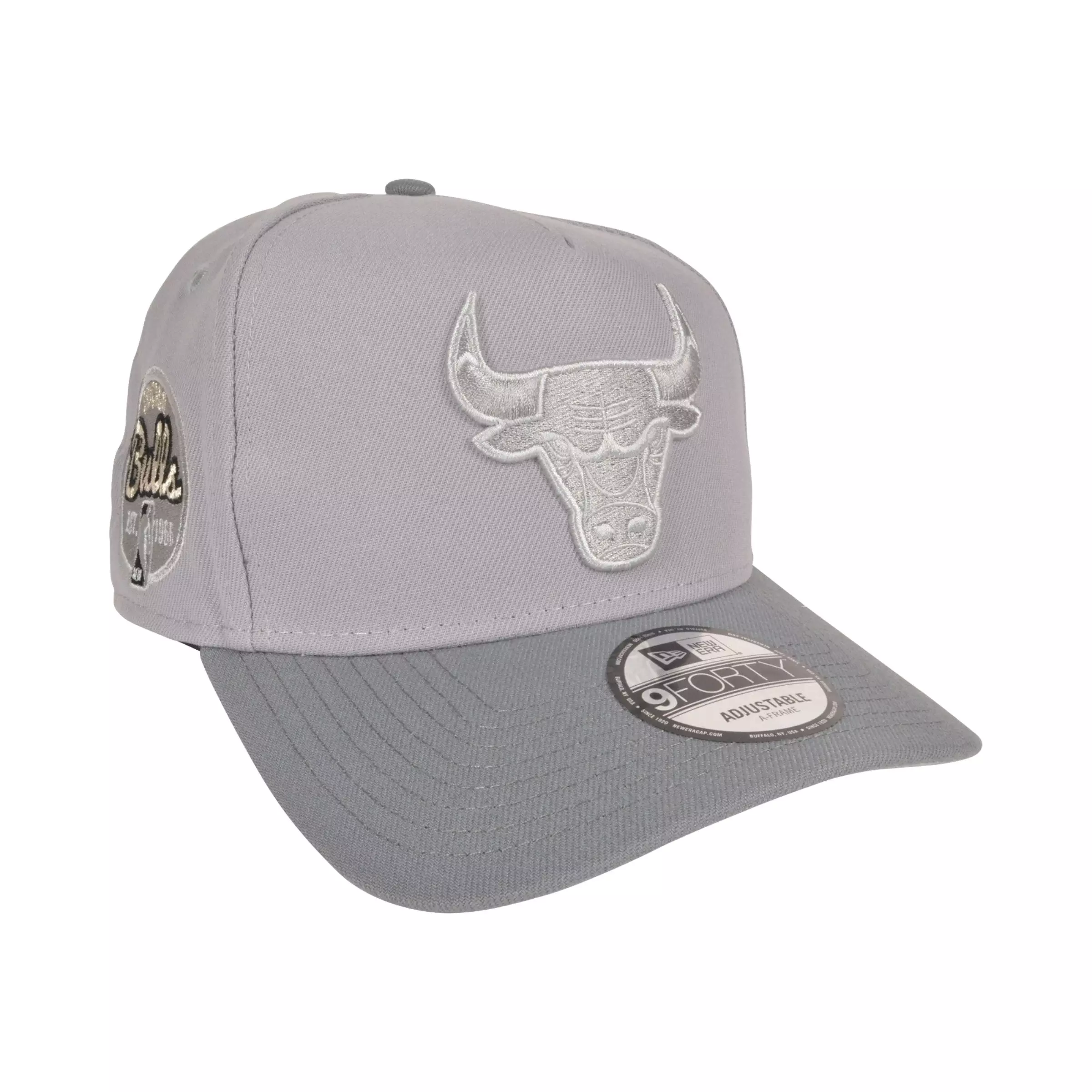 New Era Chicago Bulls Retro 4 9FORTY Adjustable Hat Wet Cement